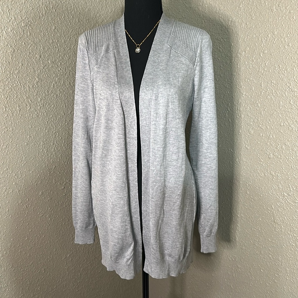 NWOT Love Ellie Cardigan‎ w/ Ribbed Detail - Gray